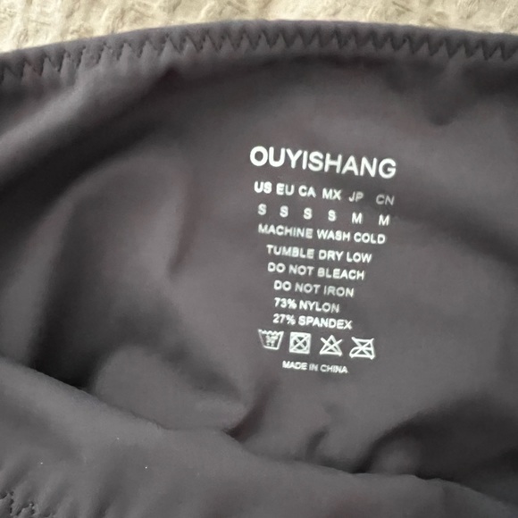 Grey High Waist Leggings with Pockets - Picture 4 of 4